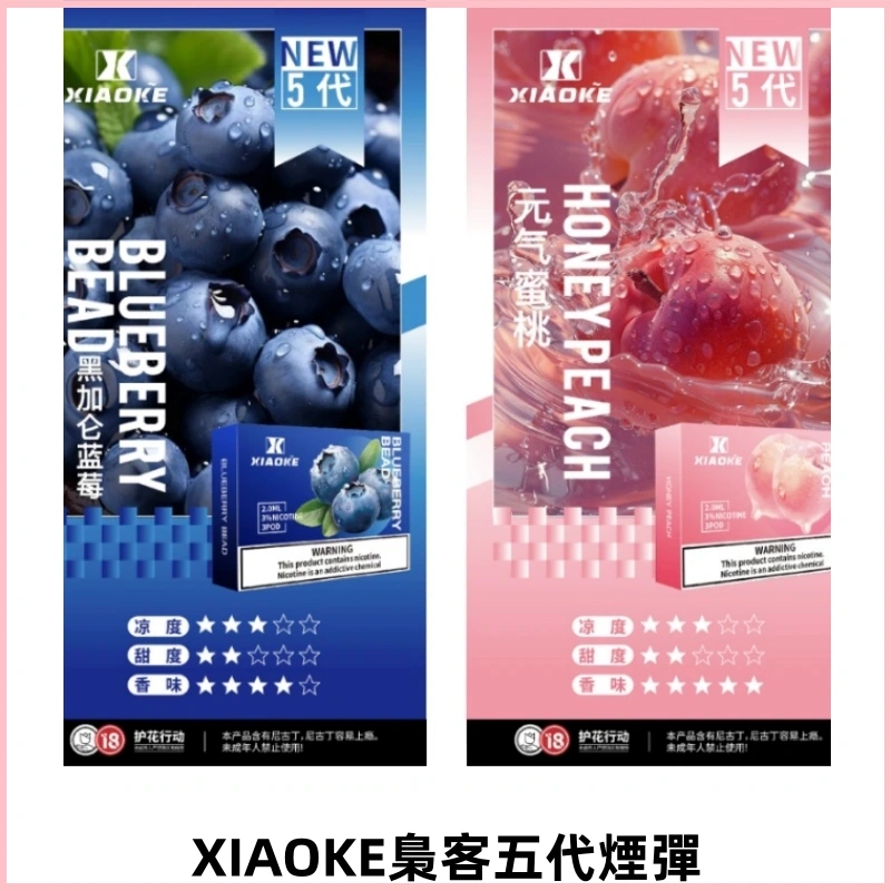 XIAOKE梟客五代煙彈 可替換式電子煙適配ILIA五代Relx六代